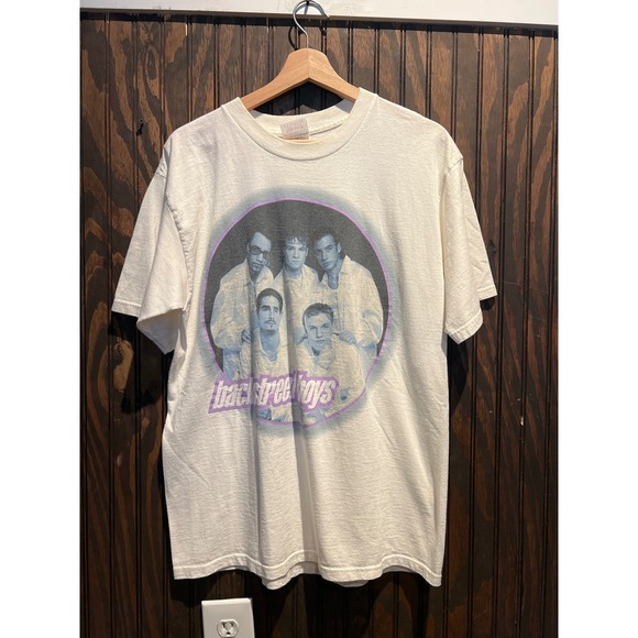 Cotton Heritage Other - Vintage Backstreet Boys 90s Graphic T-Shirt White Cotton Heritage Large 21x28